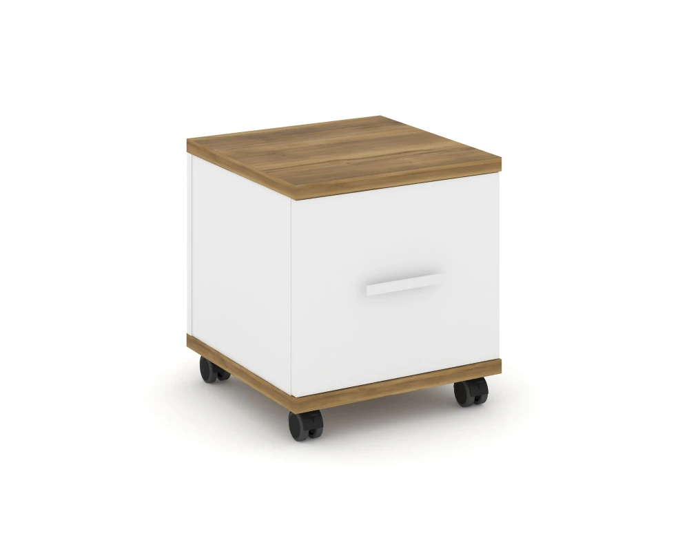 Тумба мобильная 1 распаш. фасад CN.TUM-007 W 420x420x448 Концепт / Concept
