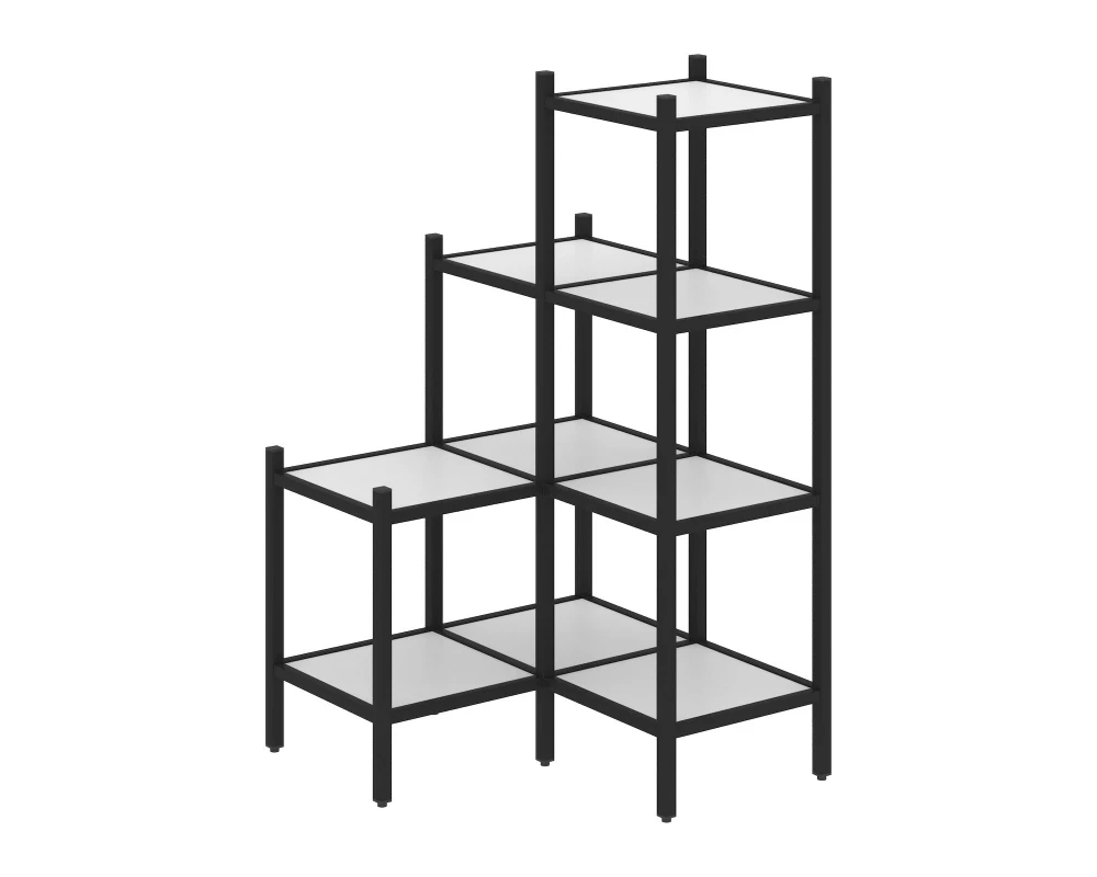 Угловой внутренний стеллаж L-36 862x862x1458 Лофт / Loft