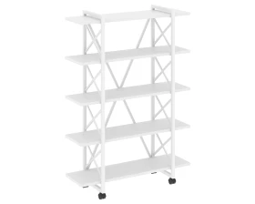 Стеллаж на колесных опорах - 5 полок 1200х400х1704 Лофт / Loft images