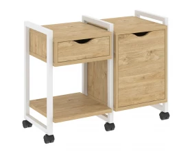 Тумба на колесных опорах наборная. Вариант №3 970х460х767 Лофт / Loft images