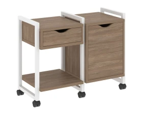 Тумба на колесных опорах наборная. Вариант №3 970х460х767 Лофт / Loft images