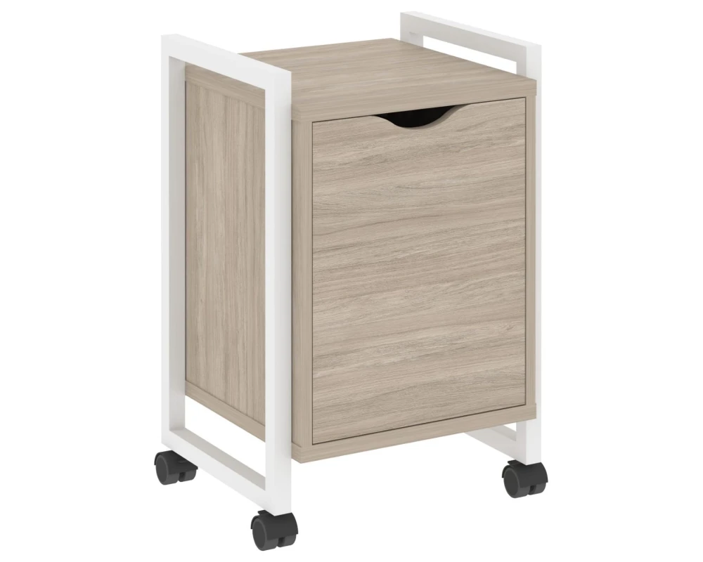 Тумба на колесных опорах с распашным фасадом 500х460х767 Лофт / Loft
