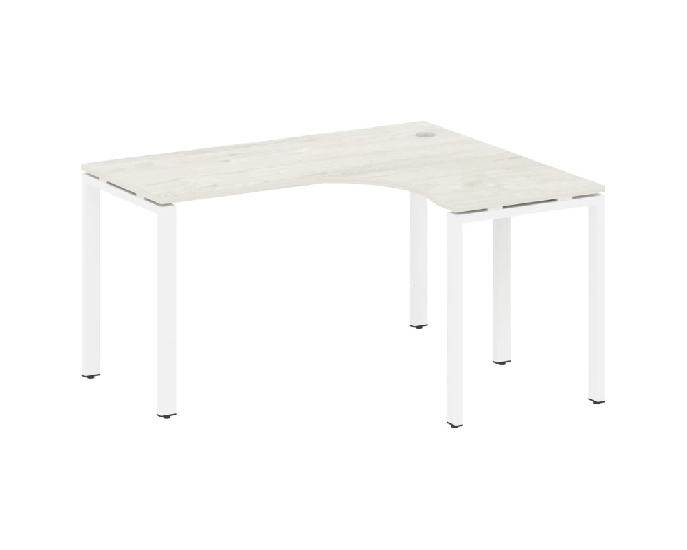 Стол офисный угловой правый на П-образном м/к 140x120x75 Метал Систем / Metal System