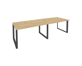 Стол переговорный (2 столешницы) на О-образном м/к 2760x980x750 Оникс / Onix images