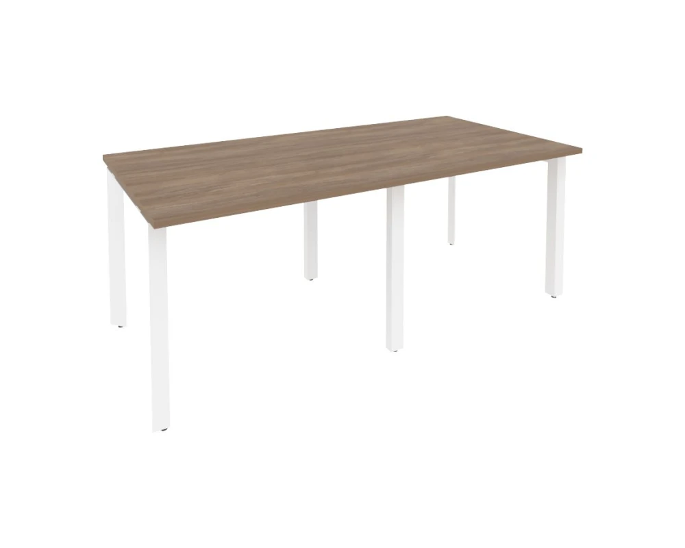 Стол переговорный (2 столешницы) на П-образном м/к 1960x980x750 Оникс / Onix