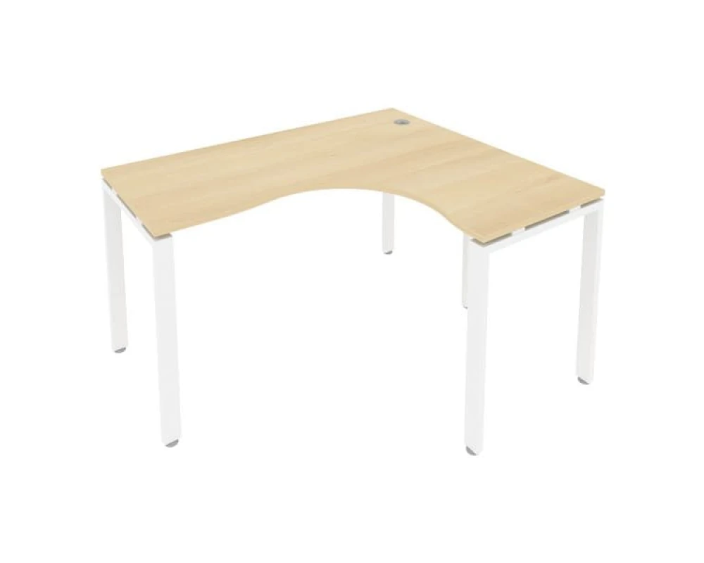 Стол офисный угловой правый на П-образном м/к 140x120x75 Метал Систем / Metal System