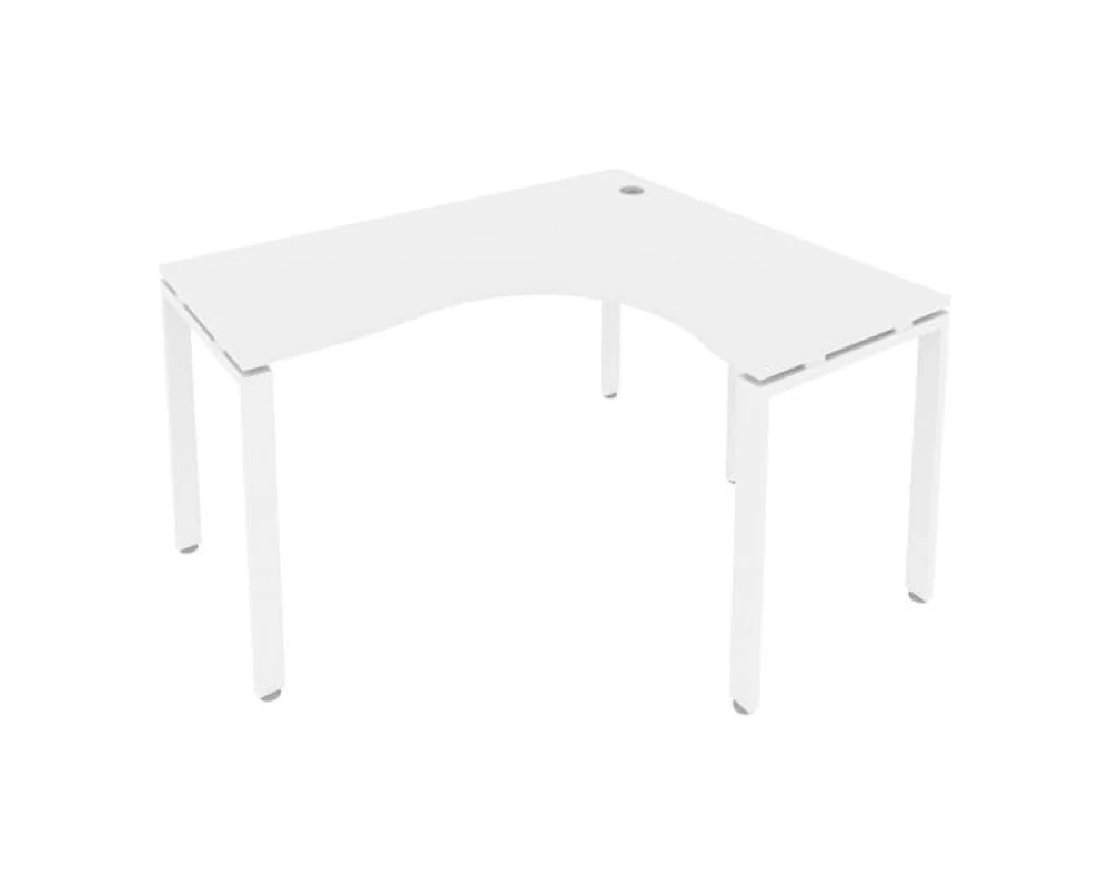 Стол офисный угловой правый на П-образном м/к 140x120x75 Метал Систем / Metal System