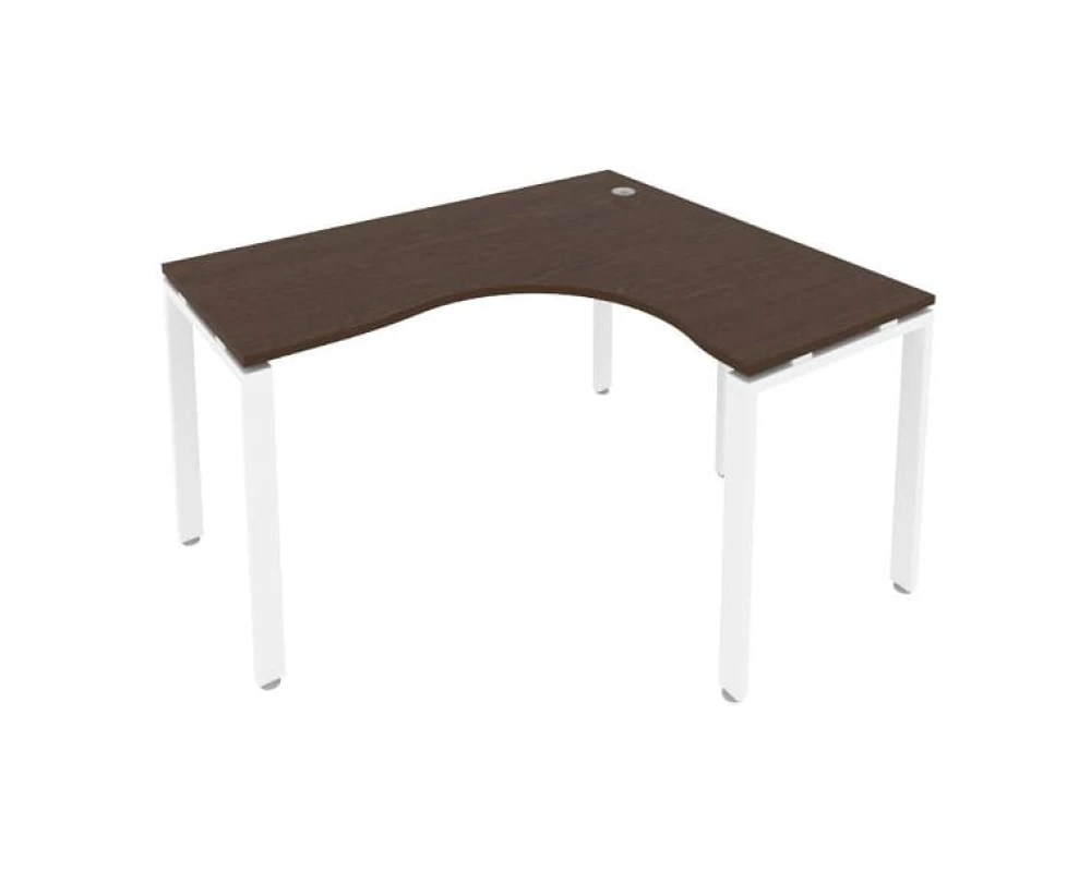 Стол офисный угловой правый на П-образном м/к 140x120x75 Метал Систем / Metal System