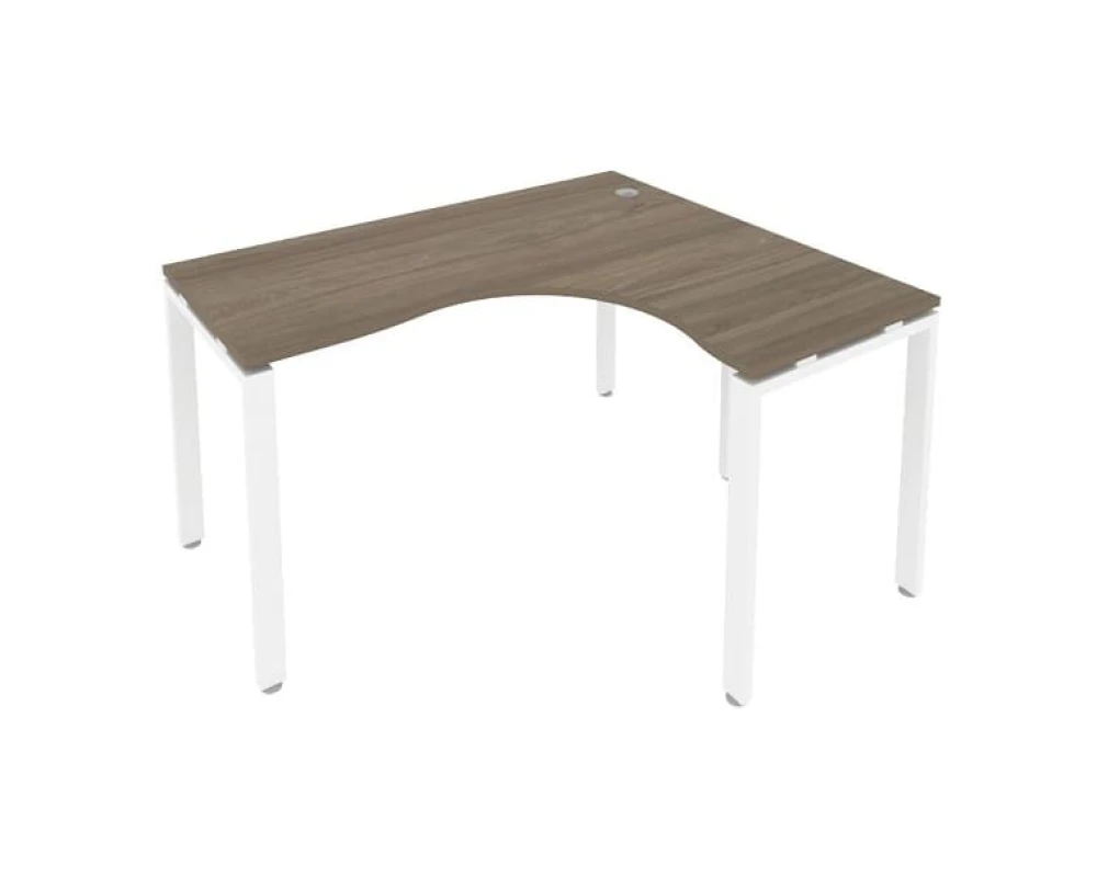 Стол офисный угловой правый на П-образном м/к 140x120x75 Метал Систем / Metal System