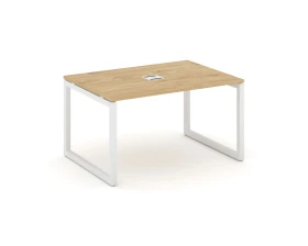 Стол переговорный на О-образном каркасе 50 мм с лючком 980x980x750 Стайл Проджект / Style Project images