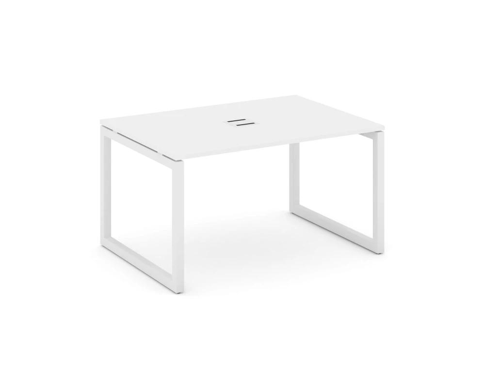 Стол переговорный на О-образном каркасе 50 мм с лючком 980x980x750 Стайл Проджект / Style Project