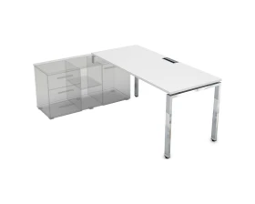 Стол рабочий прямолинейный три опоры, левый (1800*900*750) НСТЛ-П.995 GLOSS LINE images