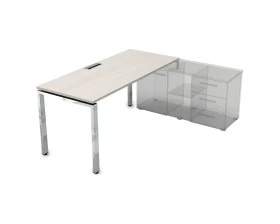 Стол рабочий прямолинейный три опоры, правый (1800*800*750) НСТП-П.985 GLOSS LINE images