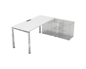 Стол рабочий прямолинейный три опоры, правый (1800*800*750) НСТП-П.985 GLOSS LINE images