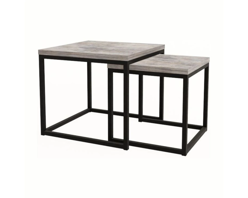 Комплект журнальных столов Сэт Логик / SET LOGIC (900x900x450)