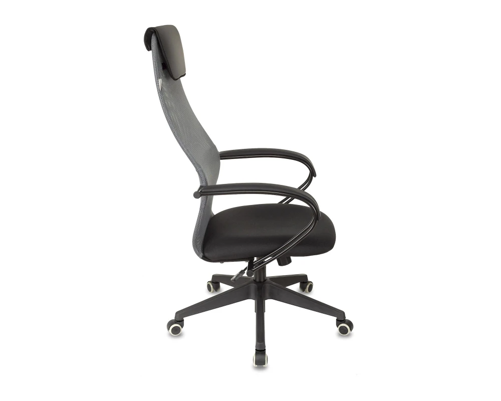 Кресло Бюрократ CH-607 Сетка/ Ткань, Темно-серый