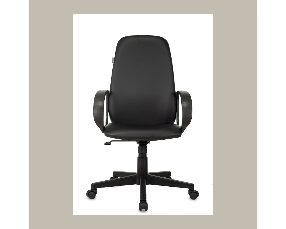Кресло Бюрократ CH-808AXSN/OR-16 Экокожа, Черный
