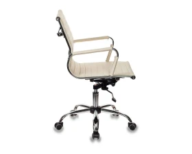 Кресло Бюрократ CH-883-LOW Экокожа, Слоновая кость images