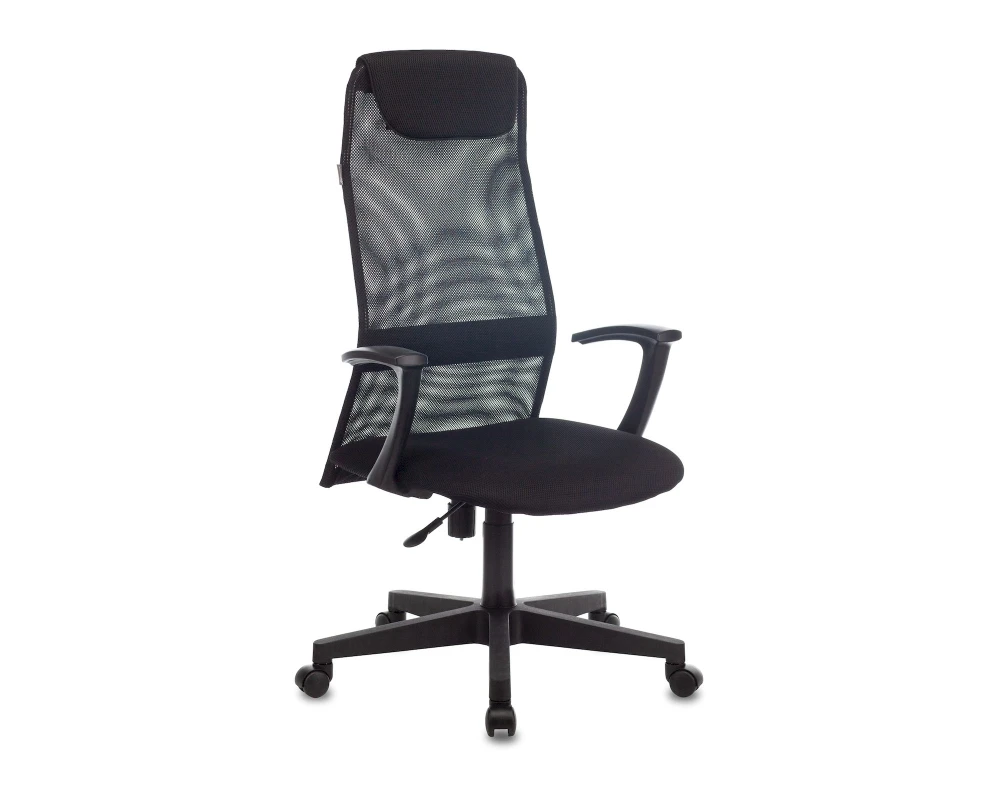 Кресло Бюрократ KB-8 Сетка/ Ткань, Черный