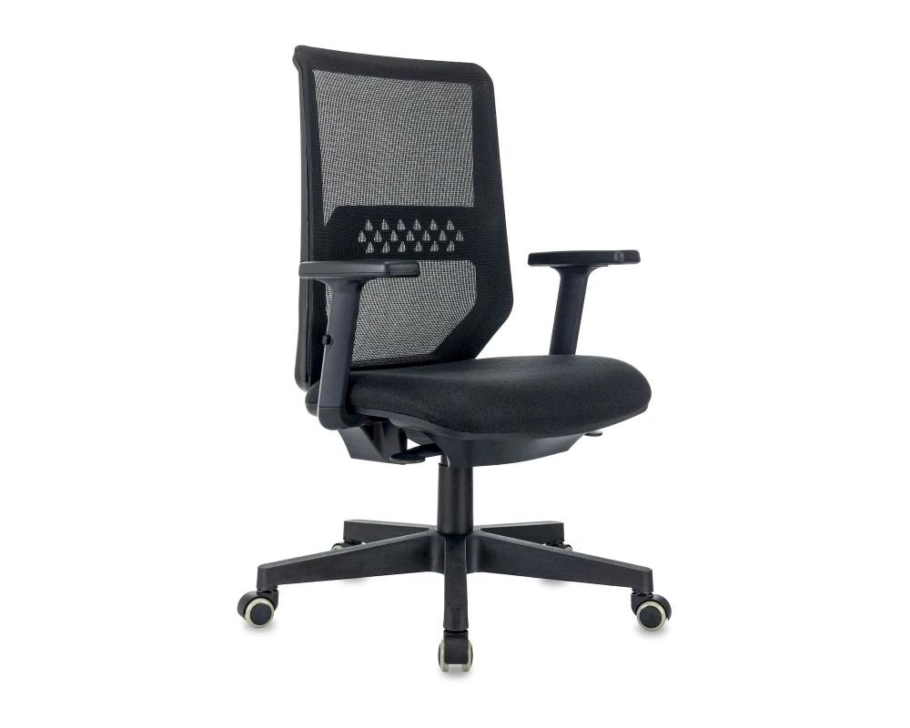 Кресло Бюрократ MC-611N Сетка/ Ткань, Черный