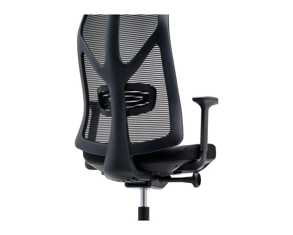 Кресло VIKING-11 M122С-1 Сетка/Ткань, Черный