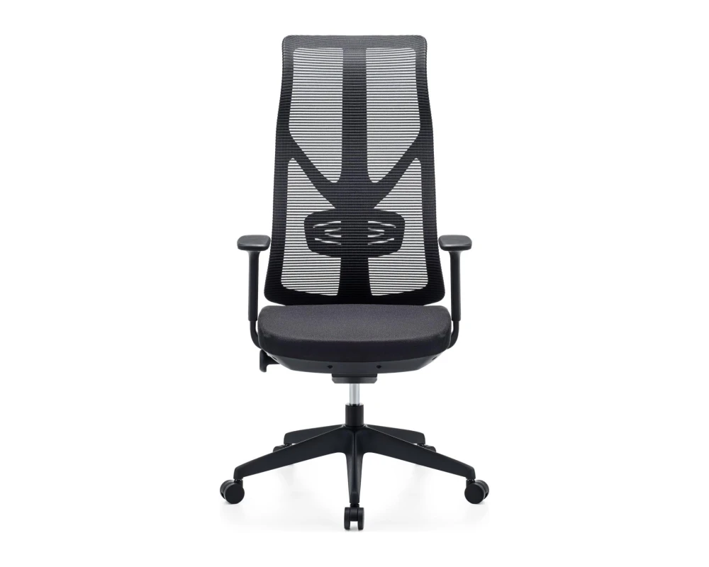 Кресло VIKING-11 M122С-1 Сетка/Ткань, Черный