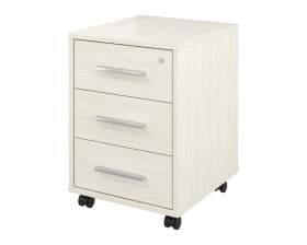 Тумба выкатная 3 ящика с замком 406х446х570 Канцлер images