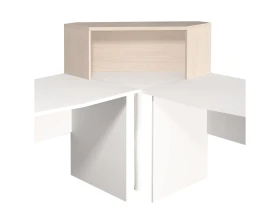 Надстройка на стол угловая 996х264х346 Монолит images