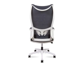 Кресло Norden Вэйв вайт / Wave white белый пластик Сетка/Ткань, Серый images