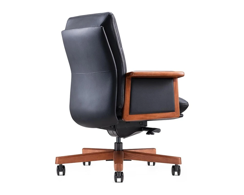 Кресло Norden Вивальди  / Vivaldi LB Натуральная кожа, Черный